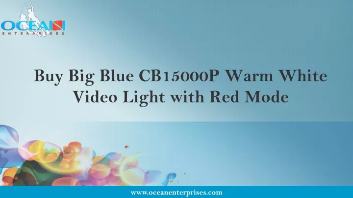 buy big blue cb15000p warm white video light with red mode