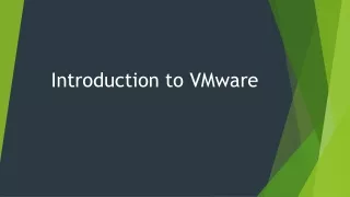 introduction to vmware