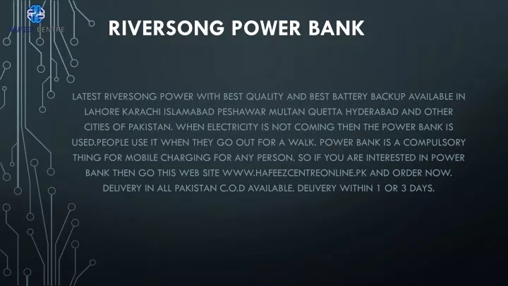 riversong power bank