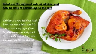 what are the different cuts of chicken