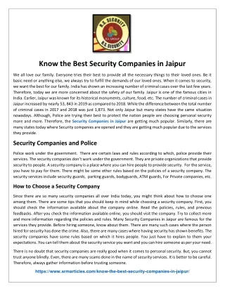Know the Best Security Companies in Jaipur-converted