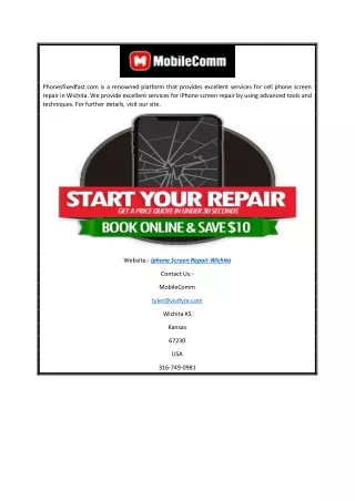 Iphone Screen Repair Wichita | Phonesfixedfast.com