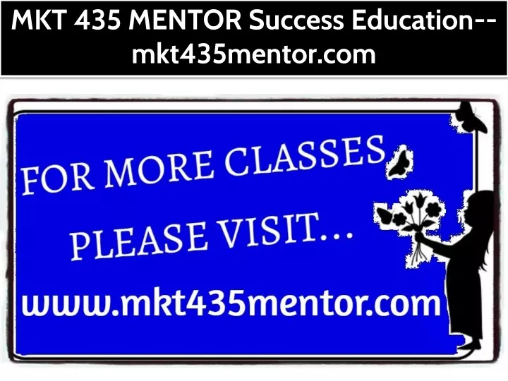 mkt 435 mentor success education mkt435mentor com
