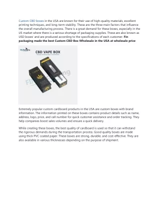 custom cbd boxes in the usa are known for their