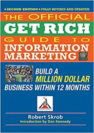 EBOOK Official Get Rich Guide to Information Marketing Build a Million Dollar Business