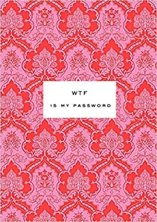 BEST BOOK WTF Is My Password Password Book  Internet Password Book  Password