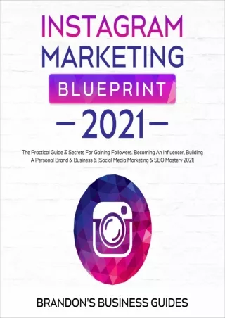EBOOK Instagram Marketing Blueprint 2021 The Practical Guide  Secrets for Gaining