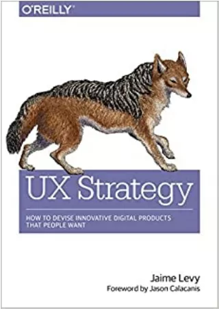 EBOOK UX Strategy How to Devise Innovative Digital Products that People Want