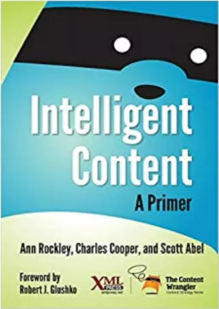 EBOOK Intelligent Content A Primer