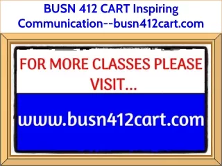 busn 412 cart inspiring communication busn412cart