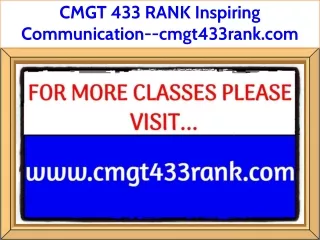 cmgt 433 rank inspiring communication cmgt433rank