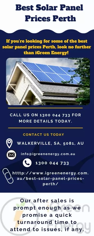 Best Solar Panel Prices Perth