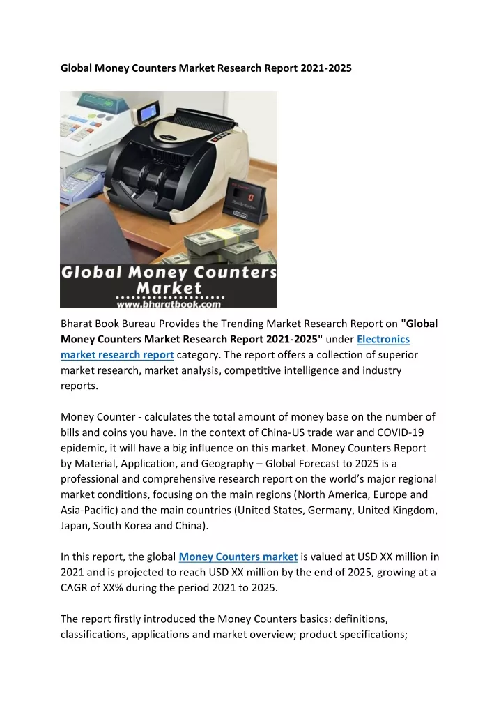 global money counters market research report 2021