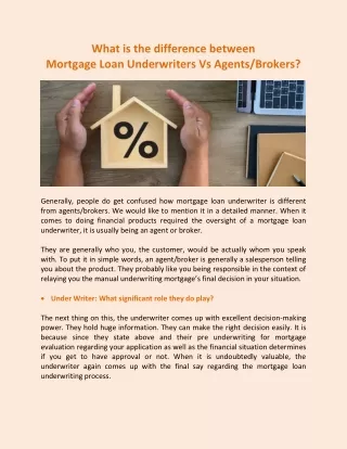 Mortgage Loan Underwriters - Max BPO