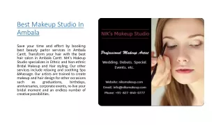 best makeup studio in ambala