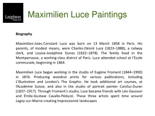 maximilien luce paintings