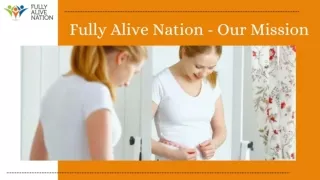 Physical Health Programs| Our Mission | Fully Alive Nation