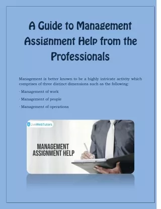 management is better known to be a highly