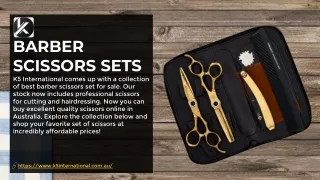 Barber Scissors Sets - K5 International Australia