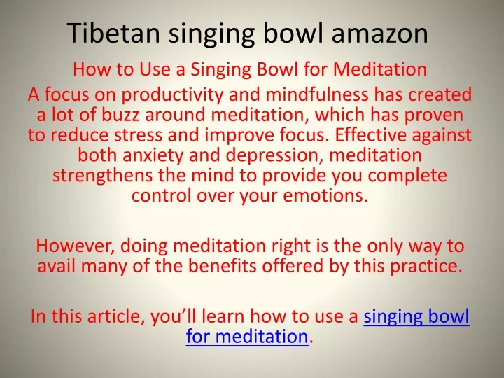tibetan singing bowl amazon