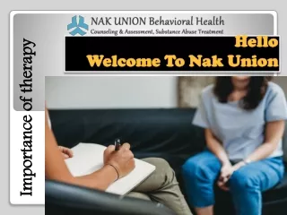 Mentally Healthy Lives Matters - Nak Union
