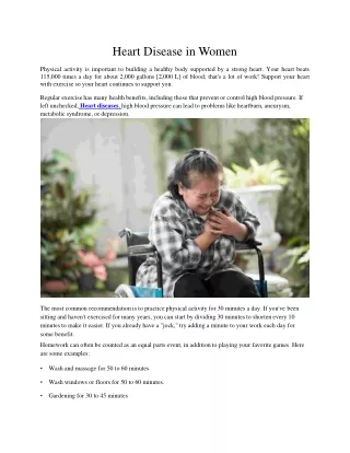 heart disease in women