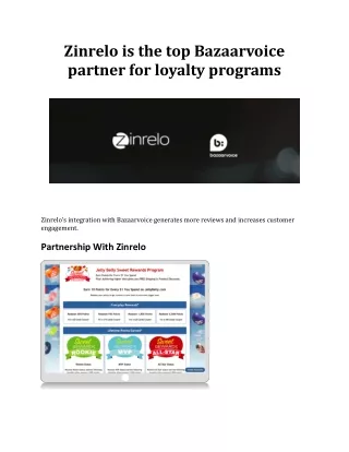 zinrelo is the top bazaarvoice partner
