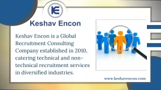 Recruitment Consultant in India | Keshav Encon