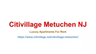 Metuchen NJ Luxury Apartments For Rent By Citivillage