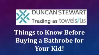 Things to Know Before Buying a Bathrobe for Your Kid!
