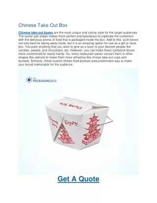 chinese take out box