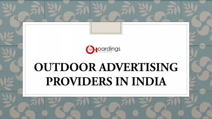 outdoor advertising providers in india