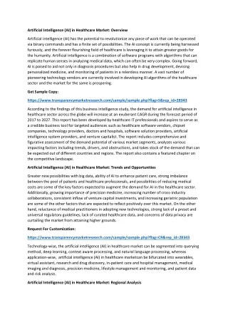 artificial intelligence ai in healthcare market