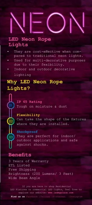 led neon rope lights