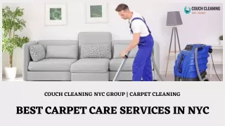 Hire Professional Couch Cleaning NYC Services