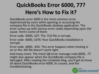 quickbooks error 6000 77 here s how to fix it
