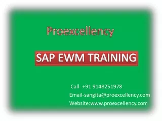 SAP EWM ONLINE COPORATE TRAINING