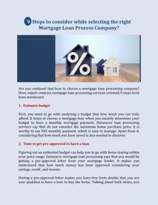 Mortgage Loan Processing - Max BPO