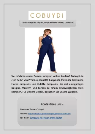 Damen Jumpsuits, Playsuits, Bodysuits online kaufen | Cobuydi.de