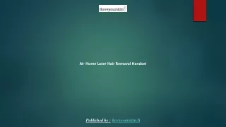 At- Home Laser Hair Removal Handset