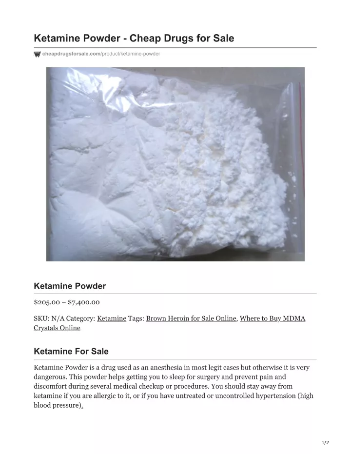 ketamine powder cheap drugs for sale