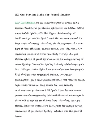 led led gas