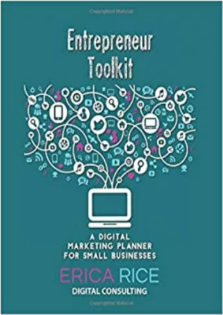 BEST BOOK Entrepreneur Toolkit A Digital Marketing Planner For Small Businesses Teal 12