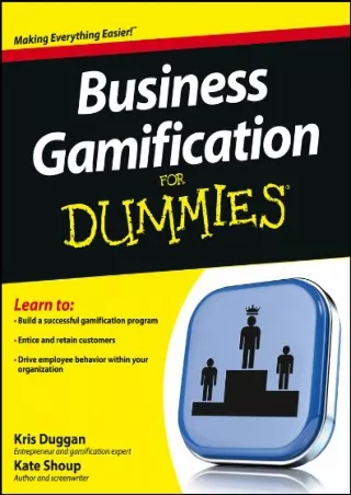 EBOOK Business Gamification For Dummies
