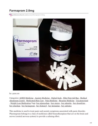 farmapram 2 0mg