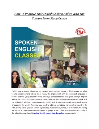 how to improve your english spoken ability with
