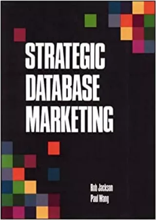 EBOOK Strategic Database Marketing
