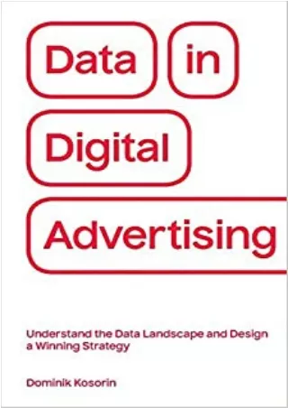 EBOOK Data in Digital Advertising Understand the Data Landscape and Design a Winning