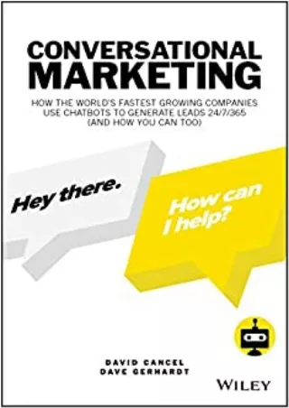 EBOOK Conversational Marketing How the World s Fastest Growing Companies Use Chatbots