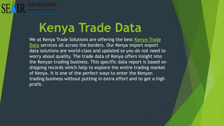 kenya trade data